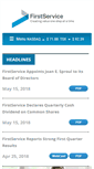 Mobile Screenshot of firstservice.ca