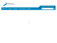 Tablet Screenshot of firstservice.ca